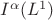 $I^\alpha(L^1)$