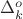 $\Delta_{k}^{o}$