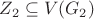 $Z_2\subseteq V(G_2)$ $Z_2\subseteq V(G_2)$