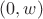 $(0, w)$