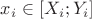 $x_i \in [X_i;Y_i]$