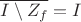 $\overline{I\setminus Z_f}=I$