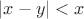 $|x-y|<x$
