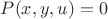 $P(x,y,u)=0$