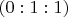 $(0:1:1)$