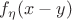 $f_\eta(x-y)$