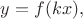 $y=f(kx),$