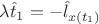 $\lambda \hat{t}_1=-\hat{l}_{x(t_1)}$