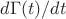 $d\Gamma(t)/dt$