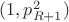 $(1,p^2_{R+1})$