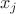 \[{{x_j}}\]
