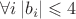 $\forall i \, |b_i|\leqslant 4 $