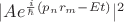 $|Ae^{\frac{i}{\hbar}(p_nr_m-Et)}|^2$