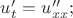 $u'_t=u''_{xx};$