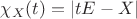 $\chi_X(t)=|tE-X|$