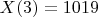 $X(3)=1019$