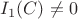 $I_1(C) \neq 0$