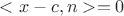 $<x-c,n> = 0$