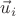$\vec{u}_i$