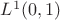 $L^1(0,1)$