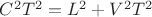 $ C^2T^2 = L^2+ V^2T^2$