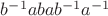 $b^{-1}abab^{-1}a^{-1}$
