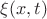 $\xi(x,t)$