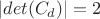 $|det(C_d)|=2$