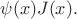 $\psi(x)J(x).$