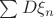 $\sum D \xi_n$