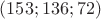 $(153;136;72)$