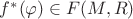 $f^*(\varphi) \in \mathfrac{F}(M,R)$ $f^*(\varphi) \in \mathfrac{F}(M,R)$
