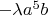 $-\lambda a^5b$