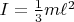 $I=\frac{1}{3}m\ell^2$