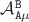 ${\mathcal A}^{\tt B}_{{\tt A} \mu}$