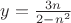 $y=\frac{3n} {2-n^2}$