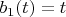 $b_1(t)=t$