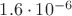 $ 1.6 \cdot 10^{-6}$