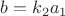 $b=k_2a_1$