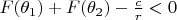 $F(\theta _1)+F(\theta _2)-\frac cr<0$