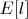 $E[l]$