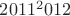 $2011^2012$