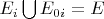$E_{i}\bigcup E_{0i}=E$