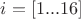 $i =[1...16]$