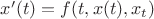 $x'(t)=f(t,x(t),x_{t})