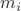 $ m_i$
