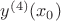 $y^{(4)}(x_0)$