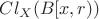 $Cl_X (B[x,r) ) $