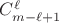 $C_{m-\ell+1}^{\ell}$ $C_{m-\ell+1}^{\ell}$