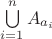 $\bigcup\limits_{i=1}^nA_{a\pha_i}$